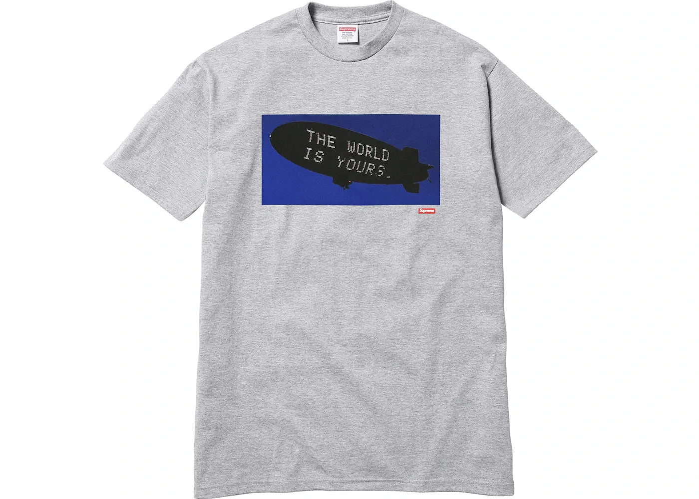 Мужская футболка с принтом Supreme Scarface Blimp Tee, Heather Grey