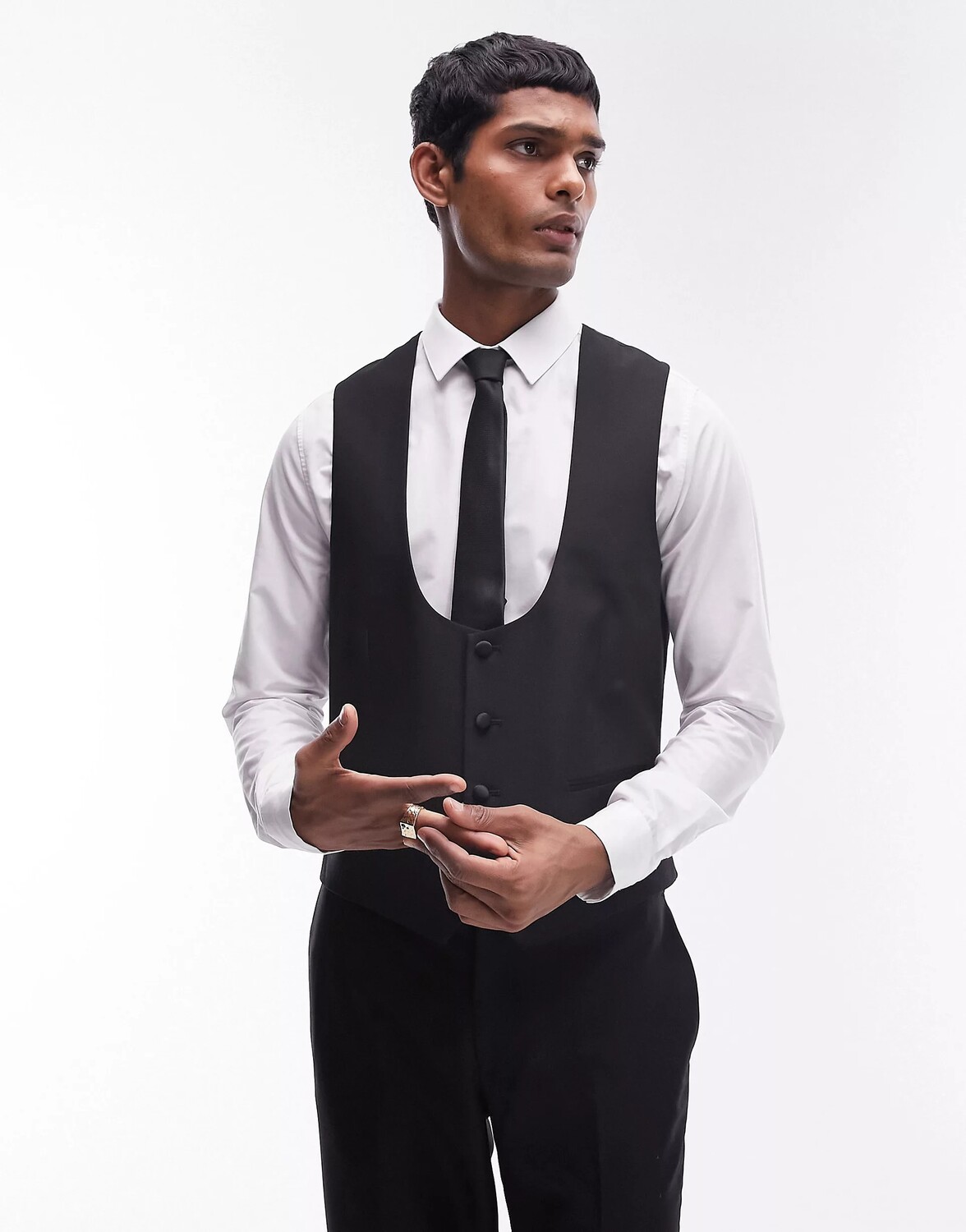 

Жилет Topman Matching With A Tuxedo, черный
