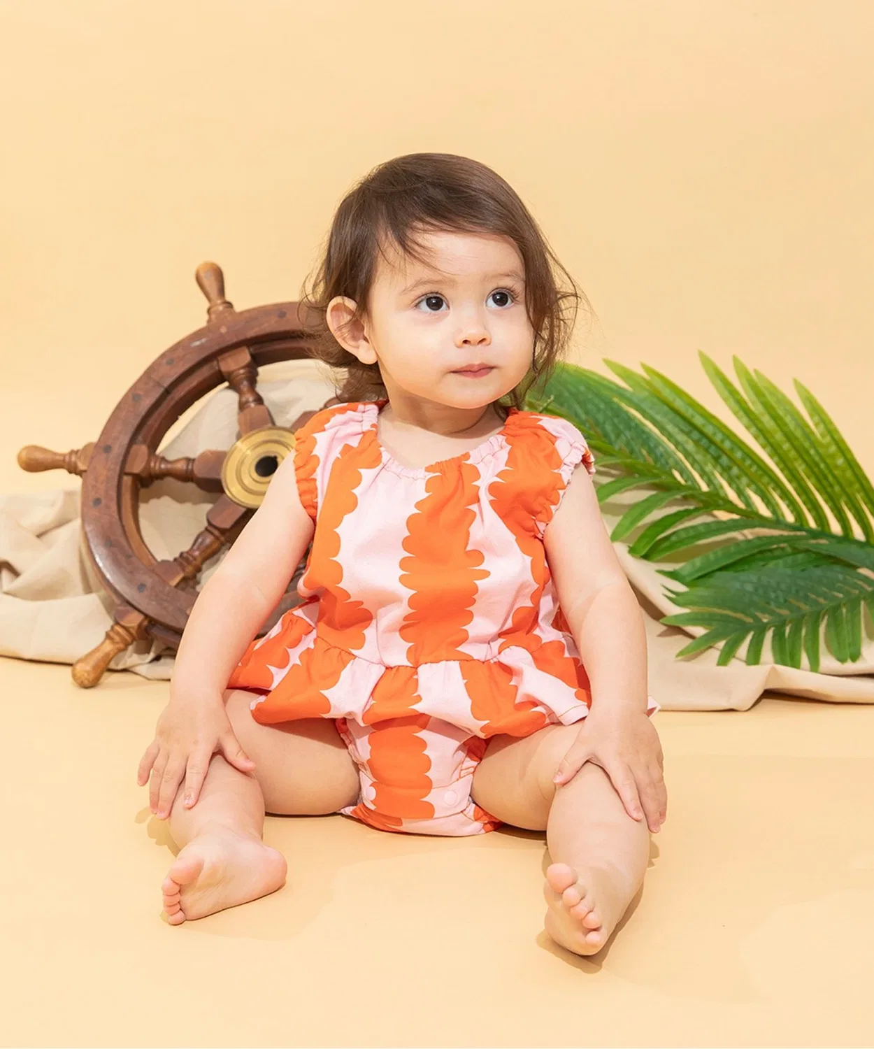 Детский боди-комбинезон с принтом в горошек и воланами Bpop Tank Frill Body All BREEZE, Dot — фото 4