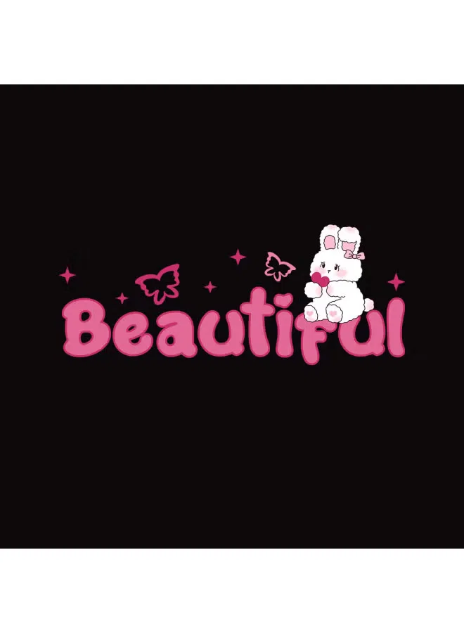Комплект футболка с коротким рукавом и штаны Bornbay, черный + розово-красный — фото 4