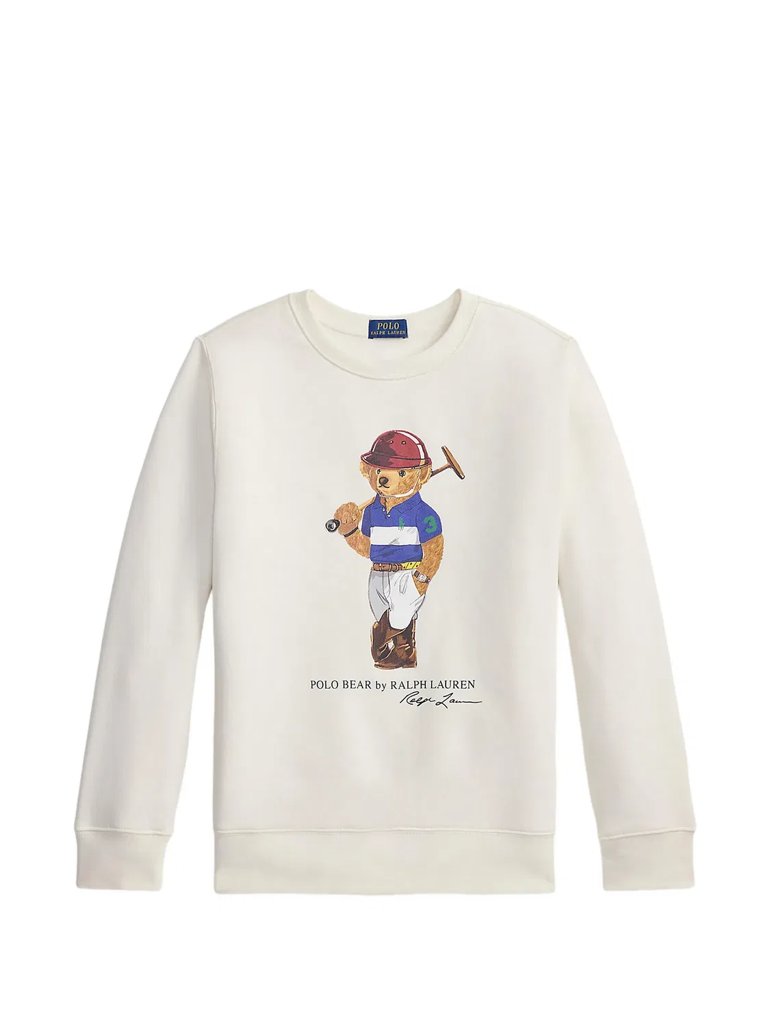 Свитшот с графическим принтом Polo Ralph Lauren, белый