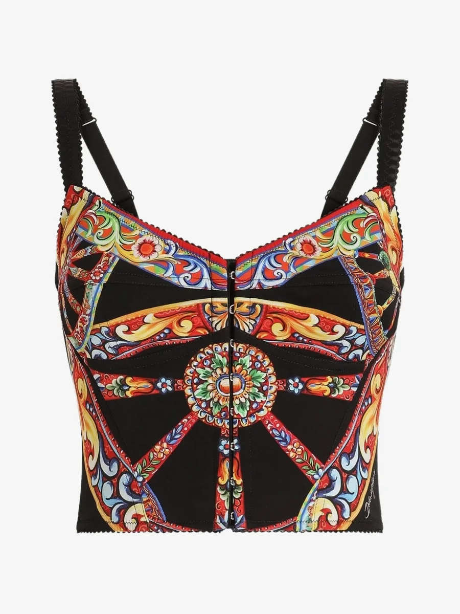 Топ Dolce & Gabbana Carretto, разноцветный — фото 2