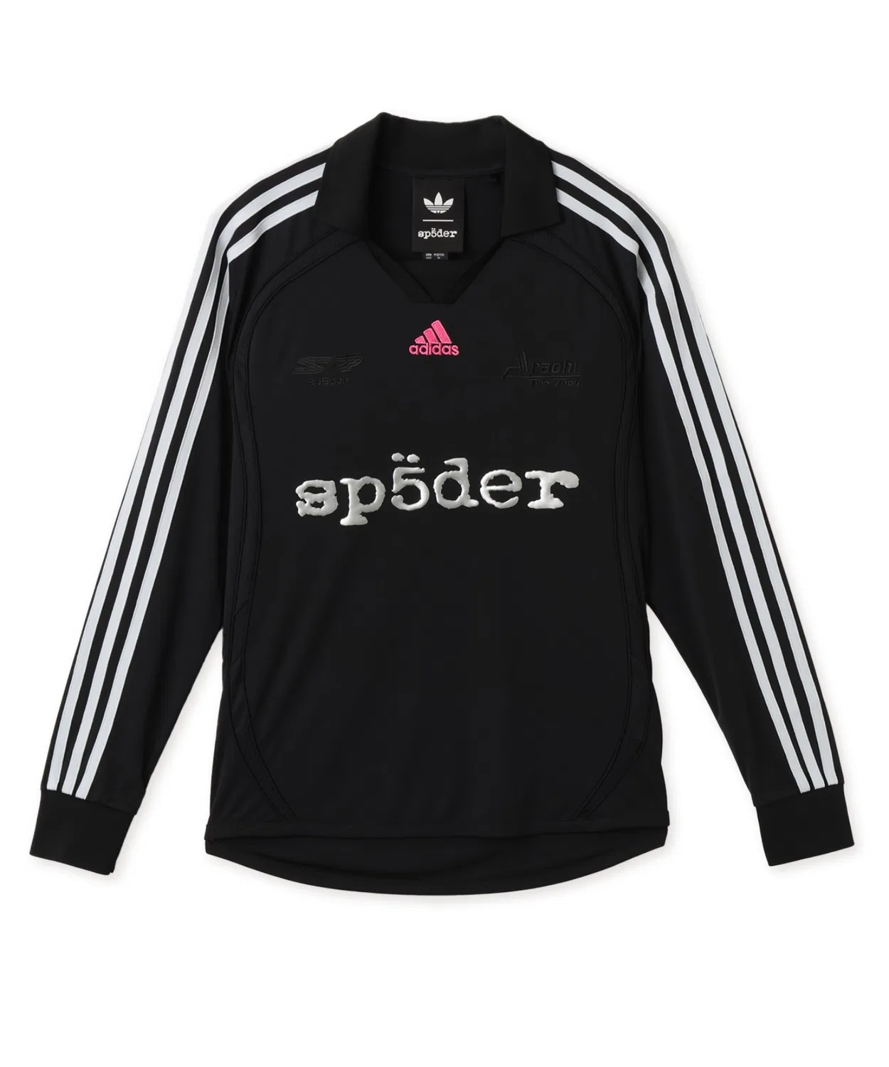 Мужское джерси с принтом Sp5der Jersey Adidas, черный — фото 4