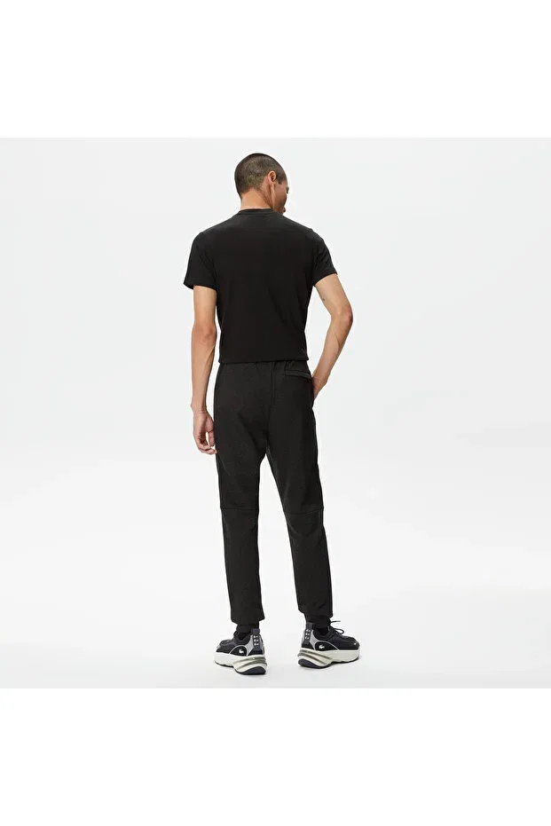Мужские спортивные штаны с зауженным кроем Lacoste, 38S-Black — фото 2