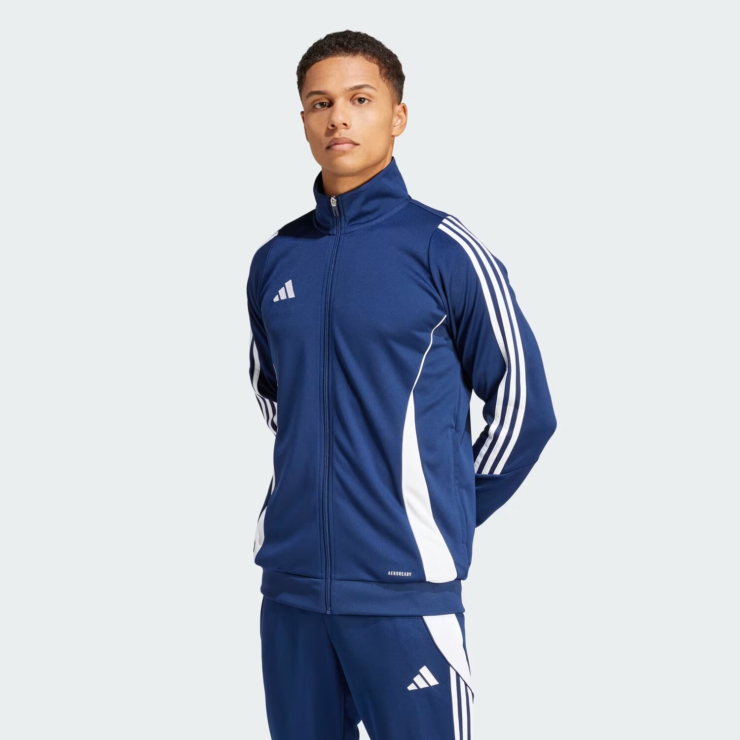 Куртка Adidas Tiro 24 Training, темно-синий/белый — фото 2