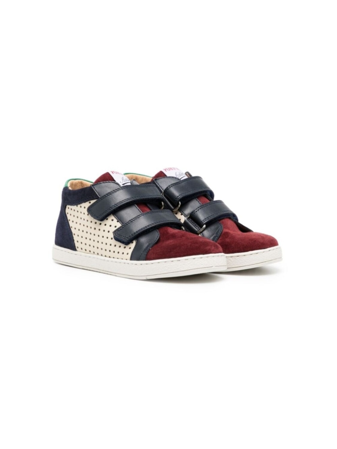 

Pom D'api panelled suede sneakers, белый