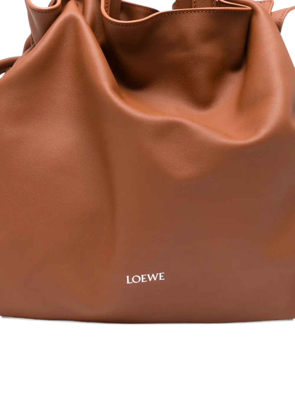Сумка на плечо flamenco с кулиской LOEWE, коричневый — фото 4