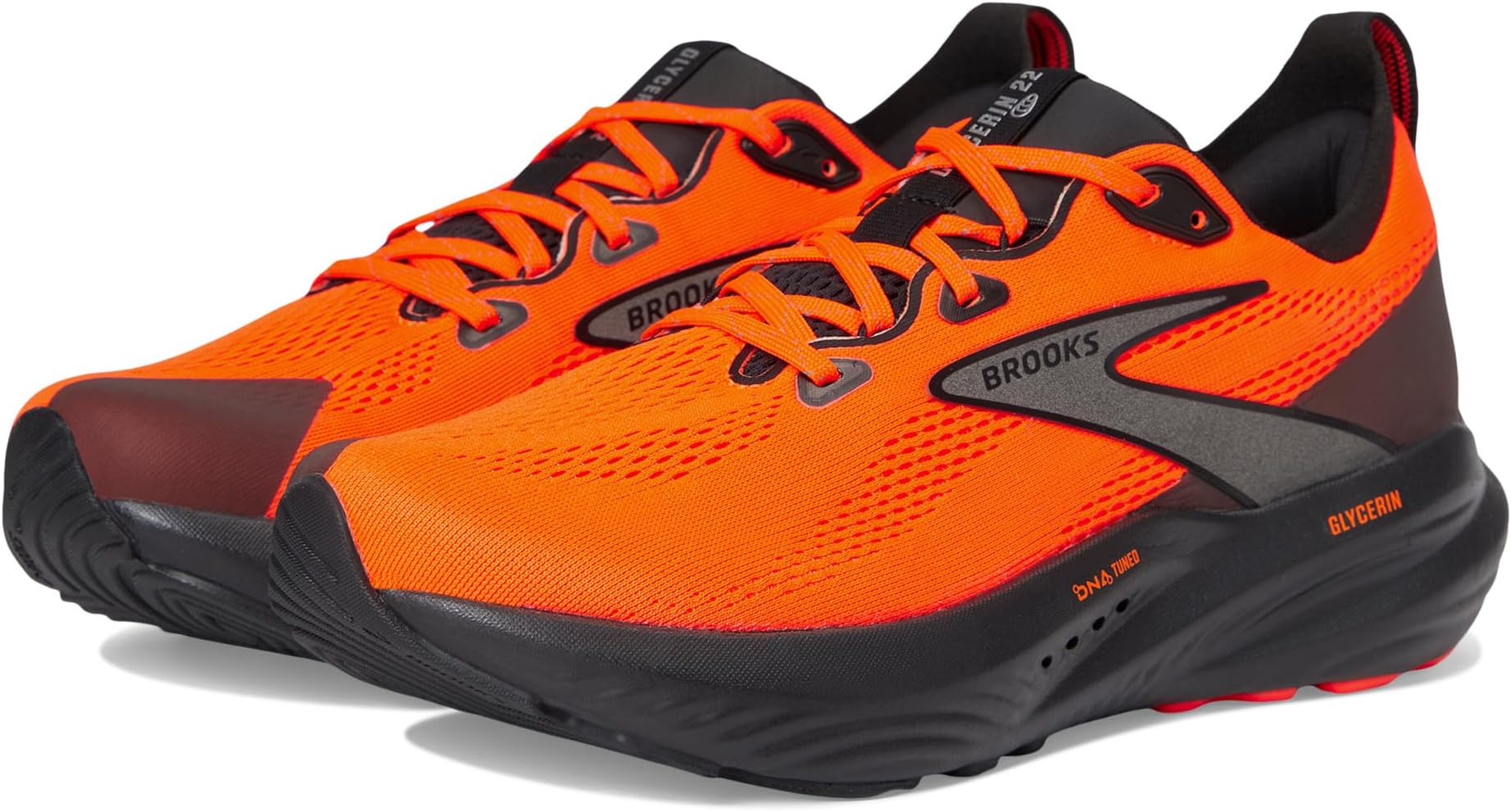 

Кроссовки Brooks Glycerin 22, цвет Orange/Black