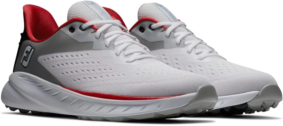 Мужские гольф-туфли FootJoy FJ Flex XP предыдущего сезона, белый/черный/красный — фото 4