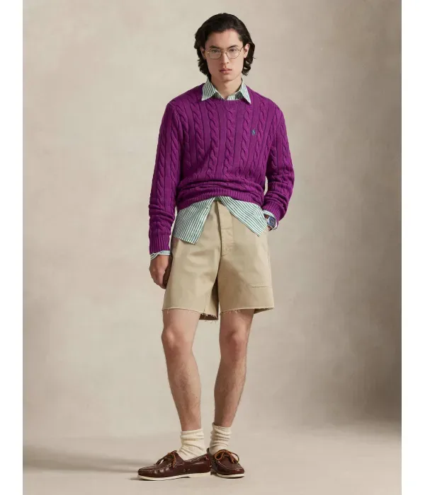 Свитер regular fit Polo Ralph Lauren, фиолетовый — фото 2