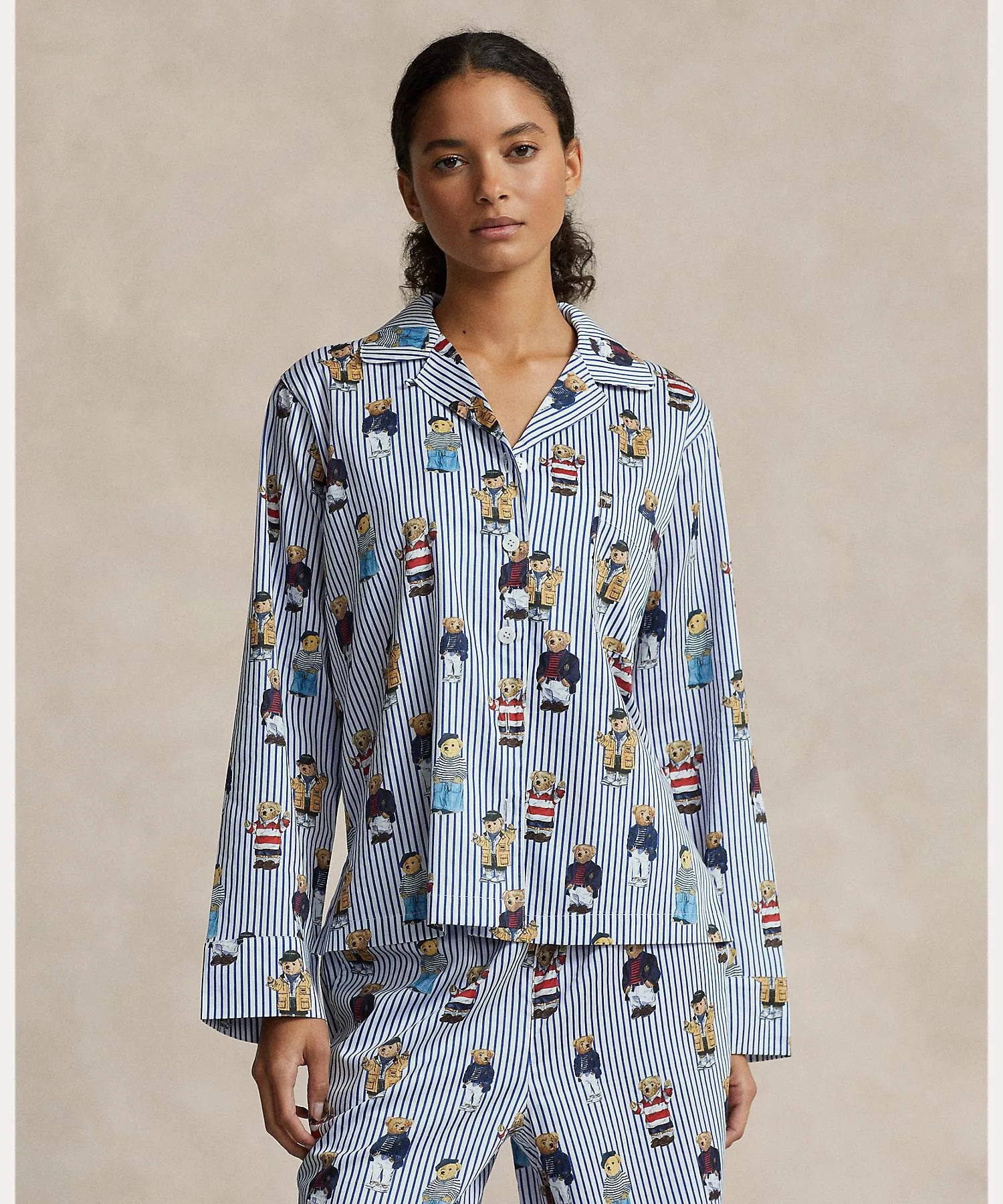 Пижамный комплект с длинными рукавами Polo Bear Polo Ralph Lauren, 400 Blue — фото 3