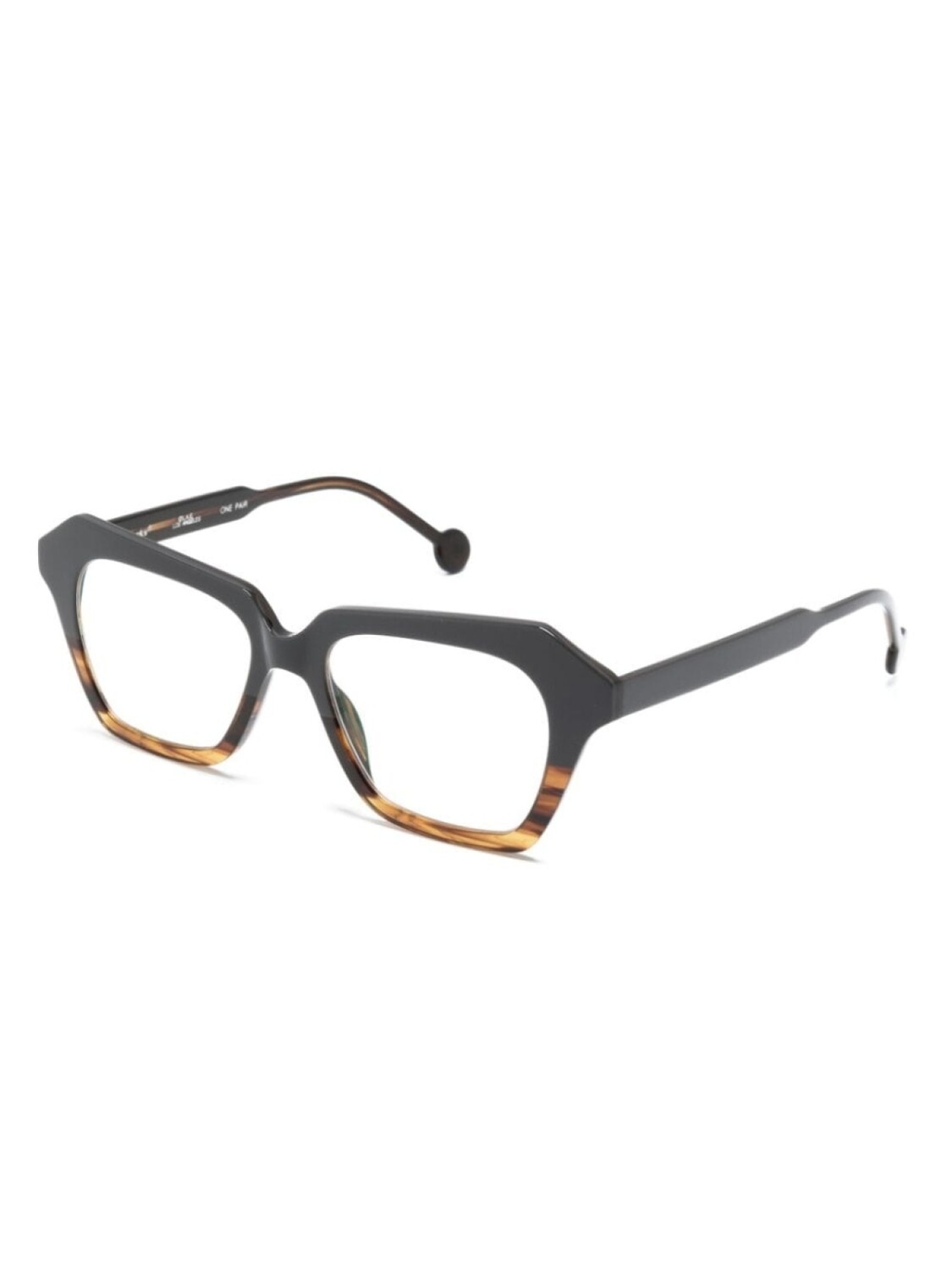 

L.A. EYEWORKS очки Pirate в квадратной оправе, серый
