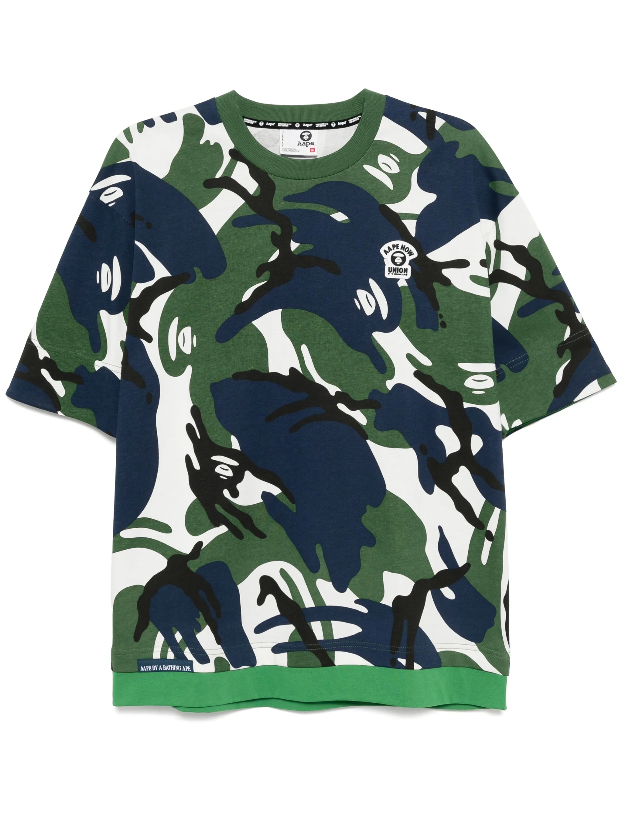 

Футболка с нашивкой-логотипом Aape By A Bathing Ape, белый