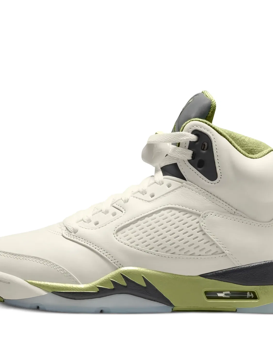 Кроссовки Air Jordan 5 на шнуровке, белый — фото 2