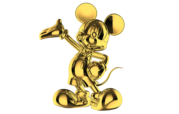 

Коллекция Mickey Tribute, фигурка Electroplated Edition, модная фигурка 28 см Disney, tribute - plated золотой 28cm