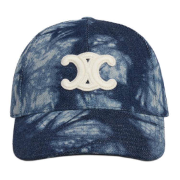 

CELINE Хлопковая бейсболка унисекс синяя, Blue