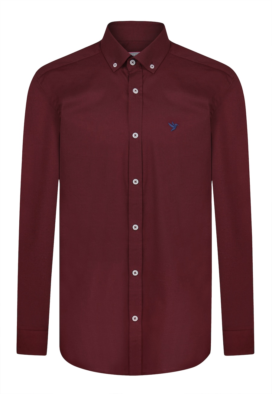 

Рубашка на пуговицах классического кроя Felix Hardy, бордовый