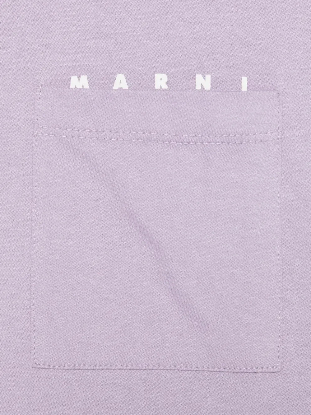 Футболка с карманом Marni Kids, фиолетовый — фото 3