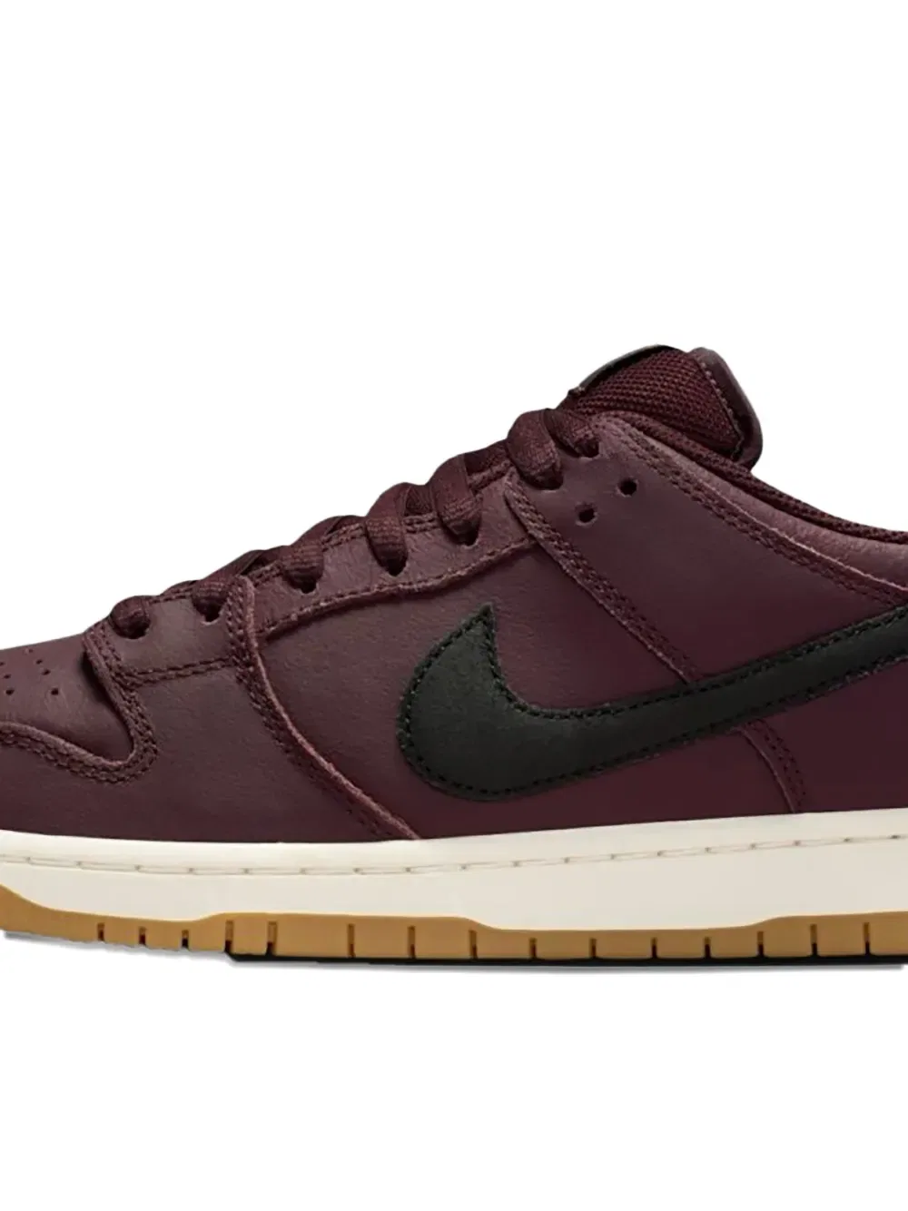 Кожаные кроссовки SB Dunk Low Pro Nike, красный — фото 2