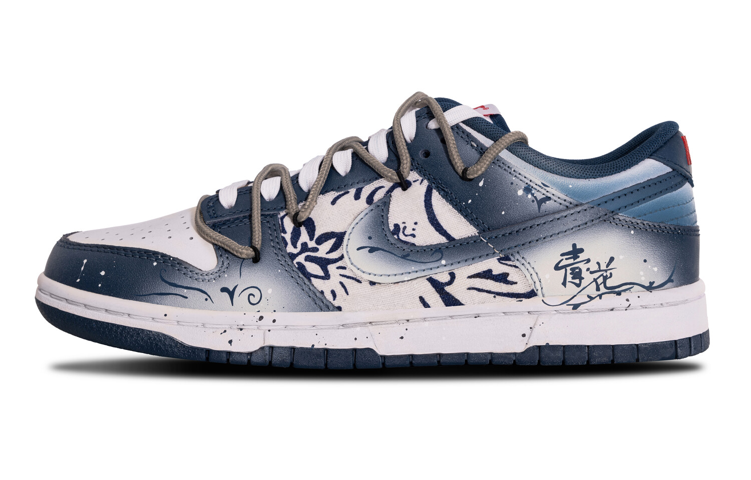 

Кроссовки Nike Dunk Skateboarding Shoes Men Low-top Blue/beige, темно-синий