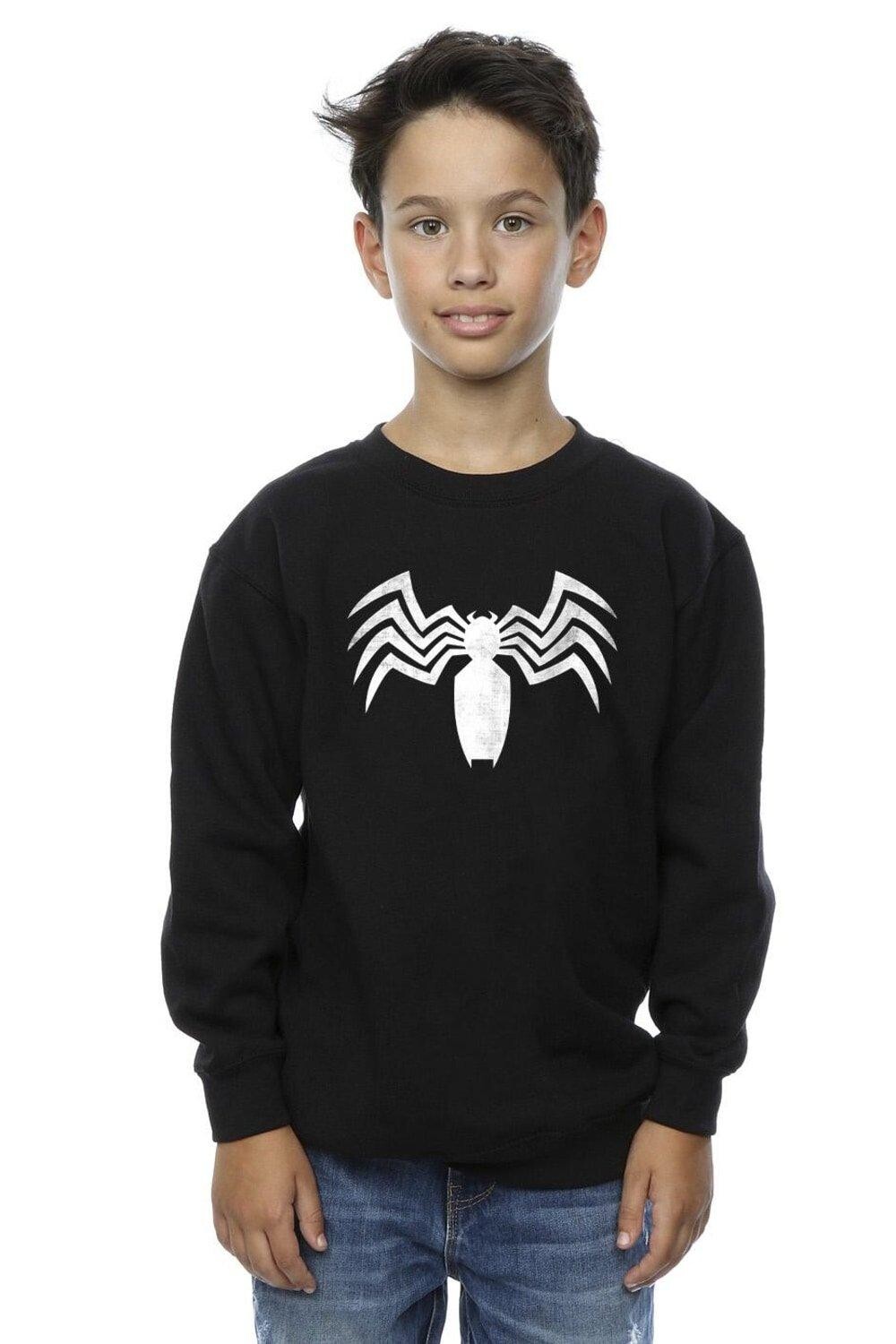 

Толстовка с логотипом и эмблемой Venom Spider Marvel, черный