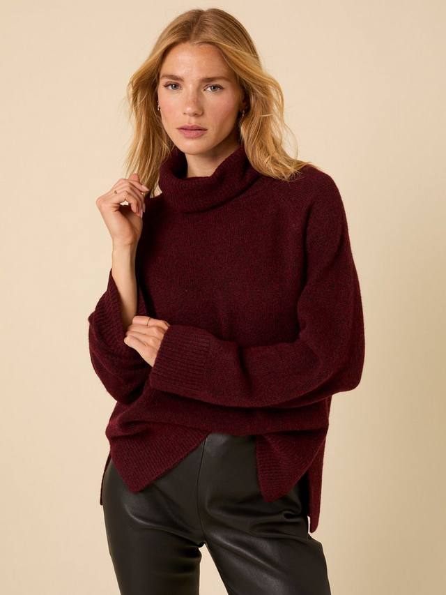 

Свитер с воротником-стойкой из шерстяной смеси Nobody's Child, Red