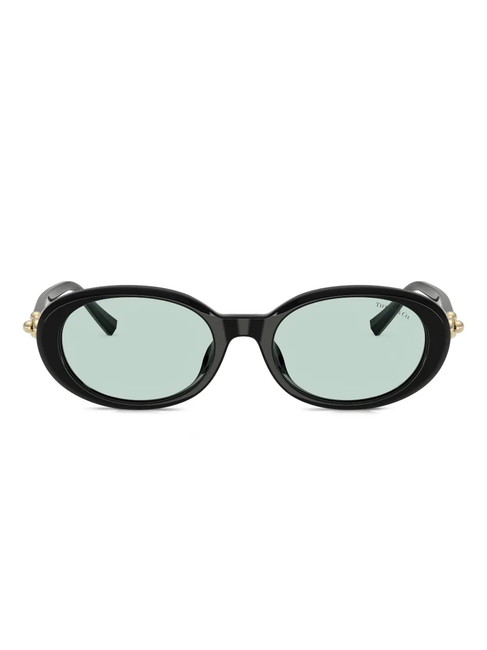 

Солнцезащитные очки в овальной оправе Tiffany & Co., черный