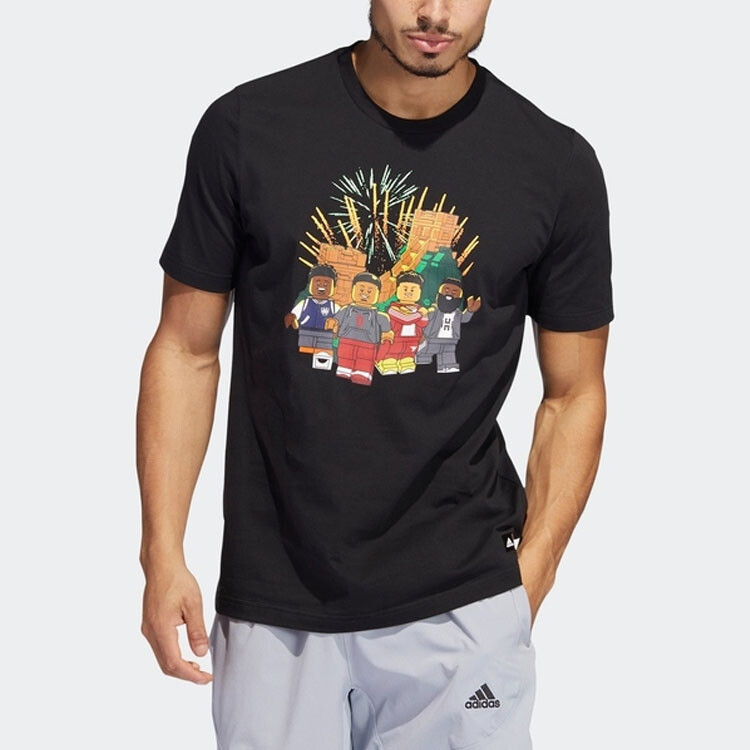 Футболка Lego для мужчин Adidas, черный — фото 2