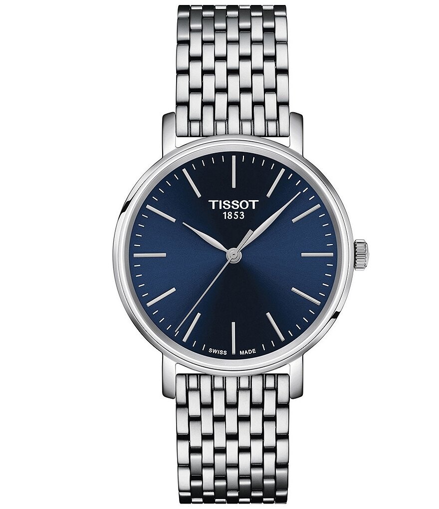 

Женские аналоговые часы Tissot Everytime Classic Collection с браслетом из нержавеющей стали, серый
