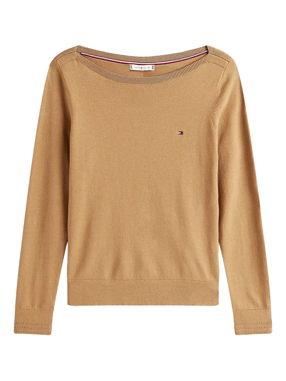

Свитер с круглым вырезом Tommy Hilfiger, коричневый