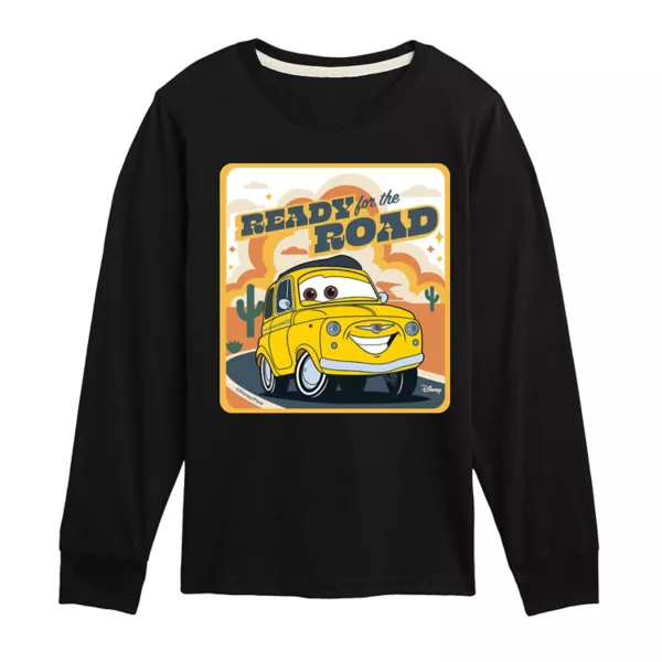 

Футболка с длинным рукавом и принтом «Luigi ready for the road» для мальчиков 8-20 лет из мультфильма «S cars» Disney / Pixar, черный