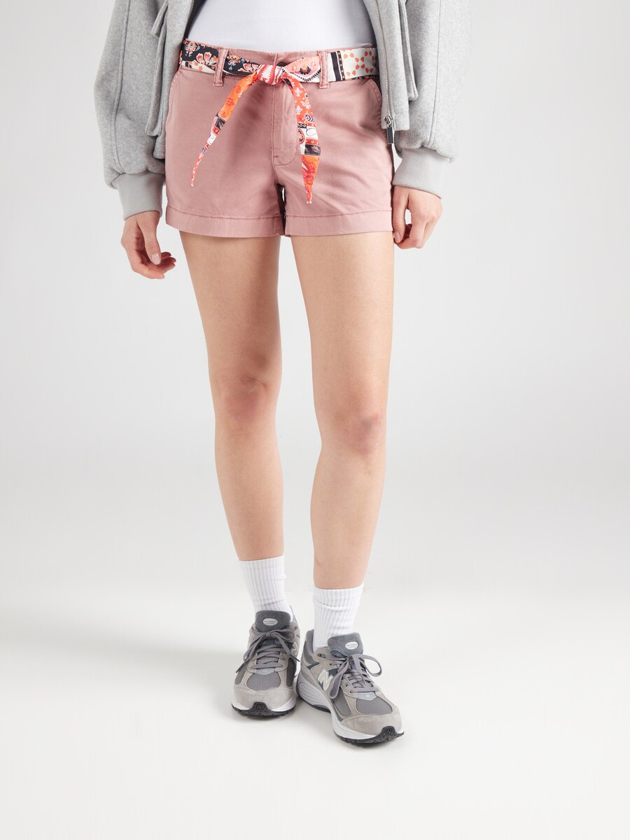 Узкие брюки-чинос Superdry Classic, темно-розовый — фото 2