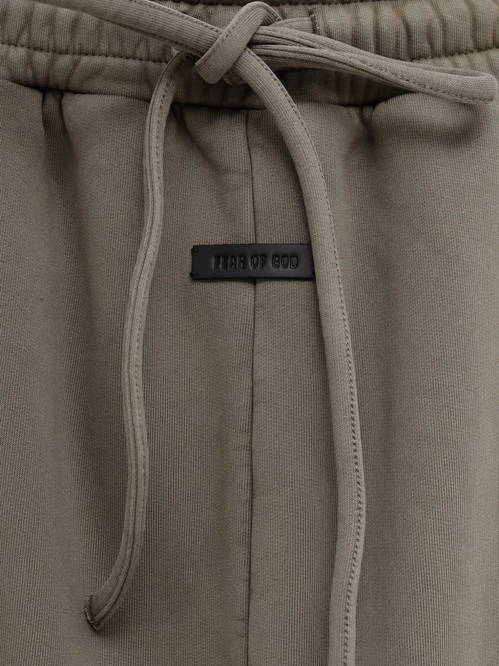Широкие спортивные брюки на шнуровке талии Fear Of God, зеленый — фото 3