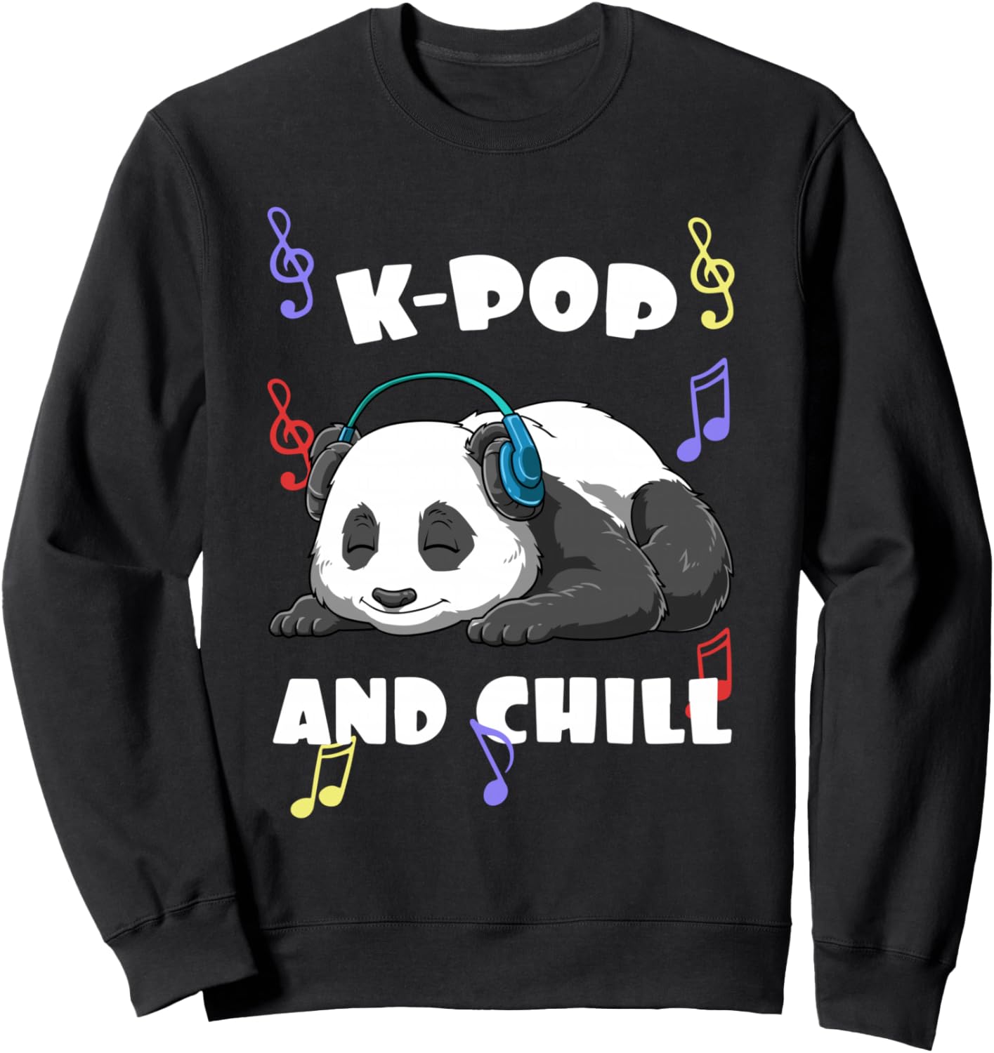 

Толстовка Aegyo Kpop Panda Korea K-Pop And Chilpanda Gifts, черный