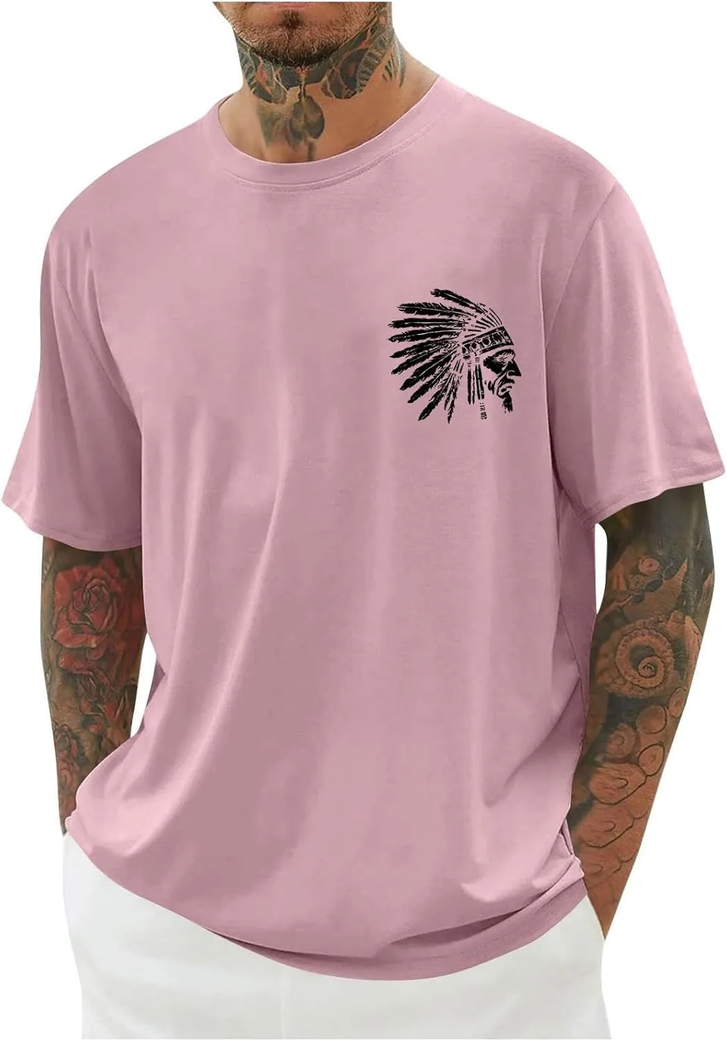 

Мужская футболка с коротким рукавом Casual Loose Fit