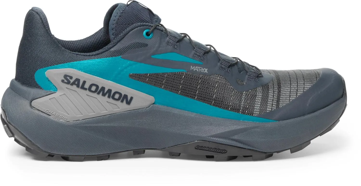 

Кроссовки для трейлраннинга мужские Salomon, Carbon/Tahitian Tide/Quiet Sha