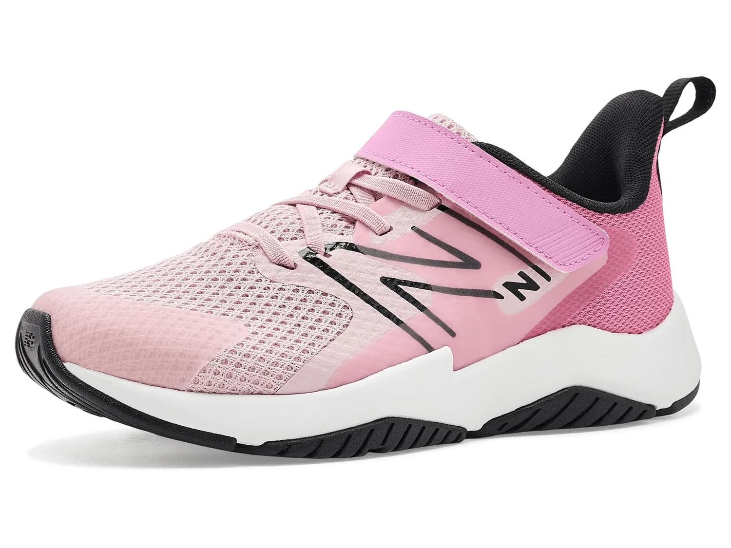 Кроссовки Rave Run Hook-and-Loop (для маленьких детей) New Balance Kids, Pink Chalk/Signal Pink — фото 2