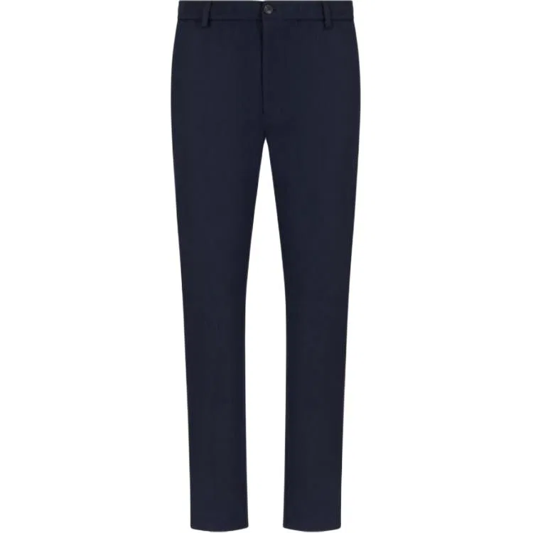 Брюки повседневные Stretch Technical Gabardine Elasticated Waist, Dark Marine Blue EMPORIO ARMANI