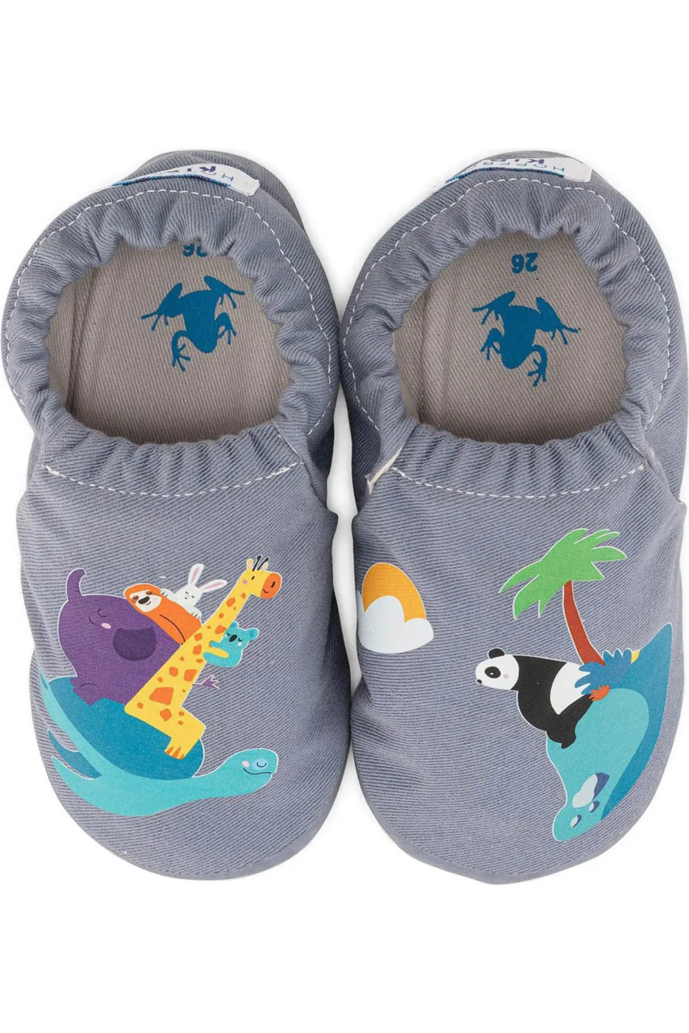 Детские ботинки с широким носком Adventure Hyper Hopfrög Kids, Dusty Blue — фото 3