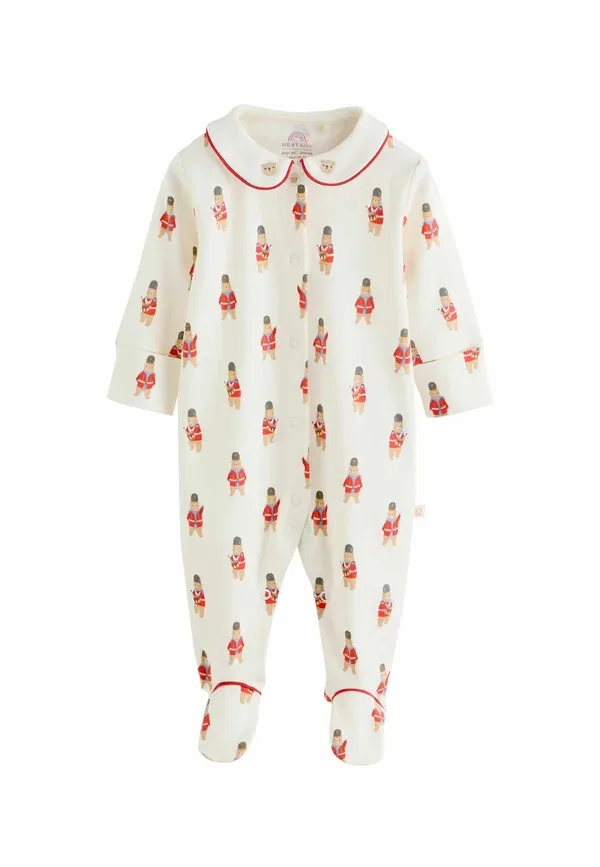 Комплект пижамный из 3 предметов, хлопок, Regular fit - 3 pack - sleep suit Next, Red Bear, красный — фото 3