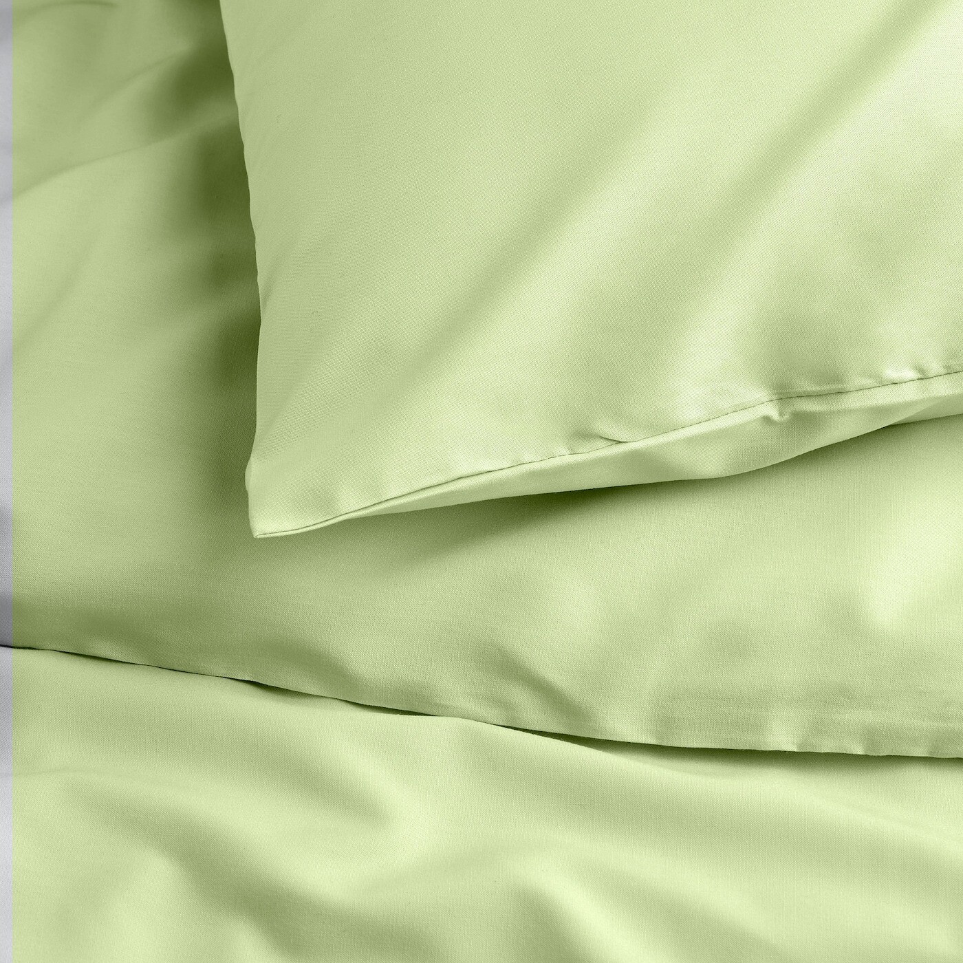 Комплект постельного белья Ikea Piltandvinge, 2 предмета, 150x200/50x60 см, светло-зеленый — фото 3