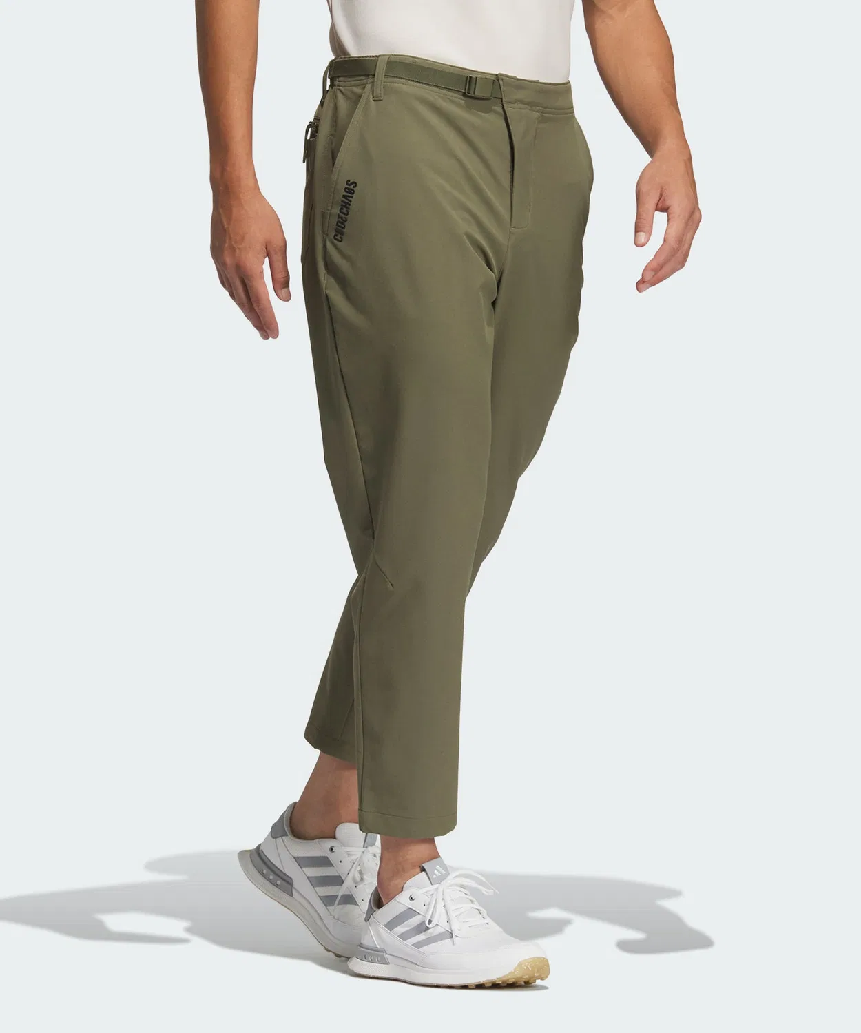 Мужские классические брюки свободного кроя с пуговицами Adidas Golf, Green — фото 3