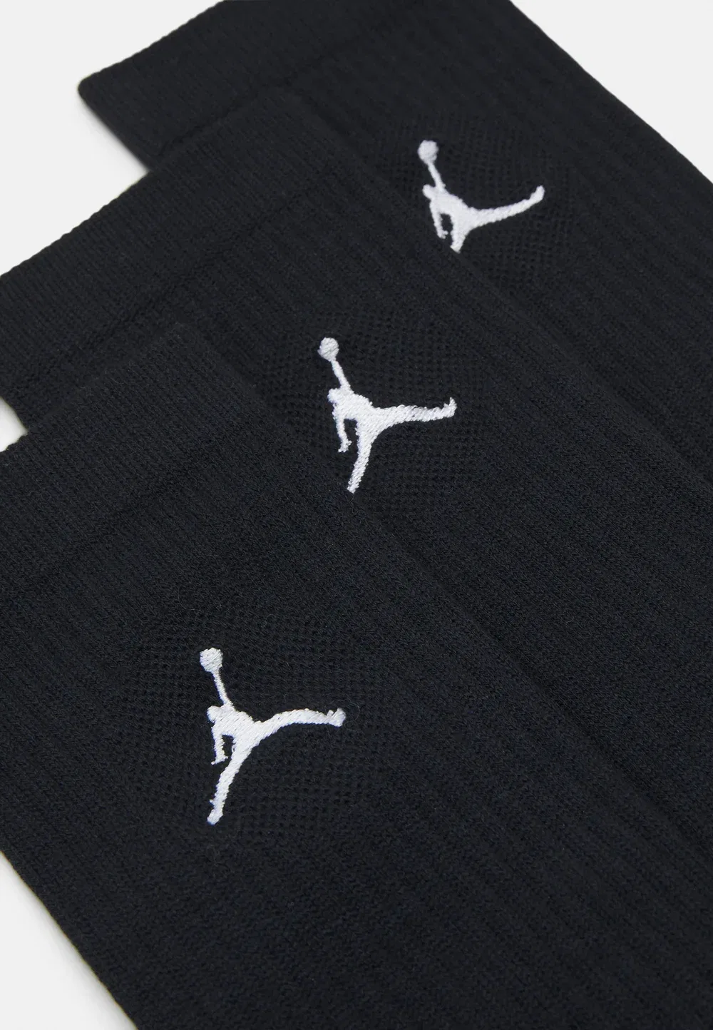 Повседневные спортивные носки Cush Crew унисекс, комплект из 3 пар Jordan, Black/White — фото 2
