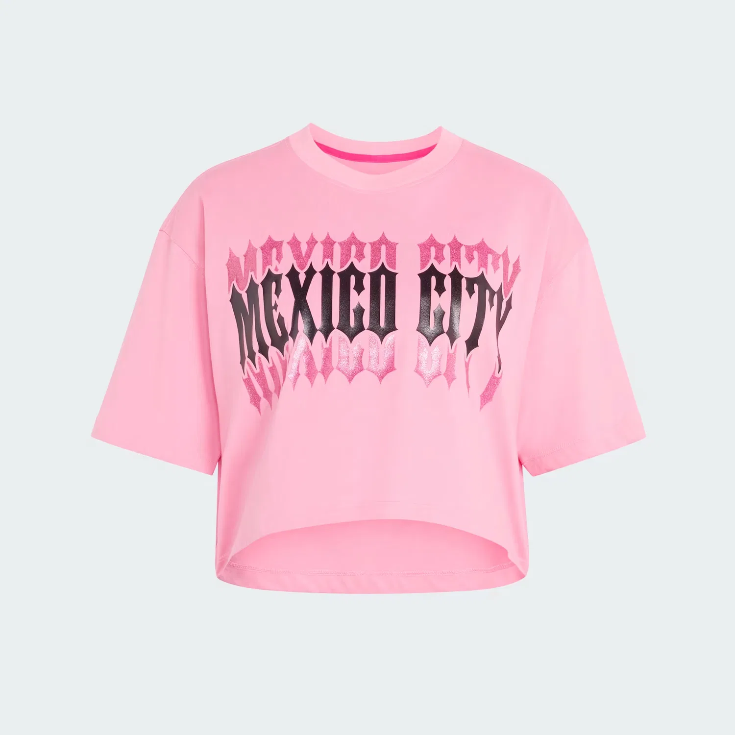 Женская футболка оверсайз Mexico City Adidas Originals, розовый — фото 4