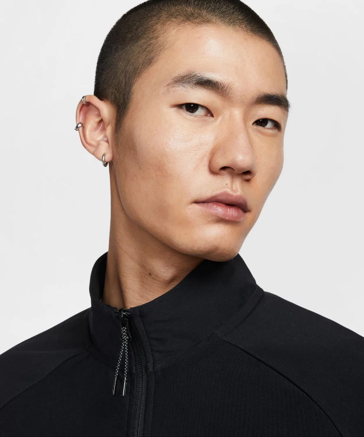 Мужская куртка-бомбер Nike Sportswear Tech Shori Knit Track Jacket, Black — фото 4