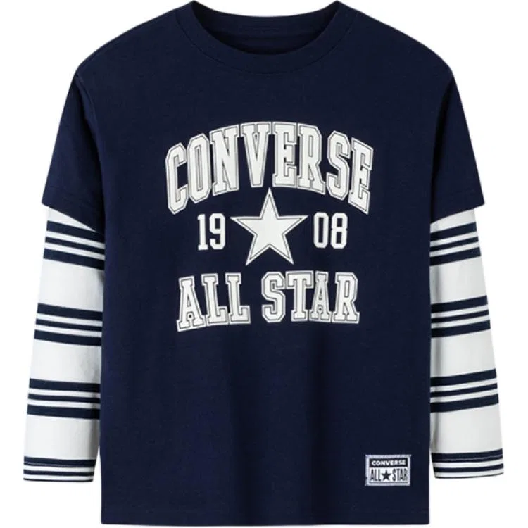 Детская футболка с принтом Converse, Navy