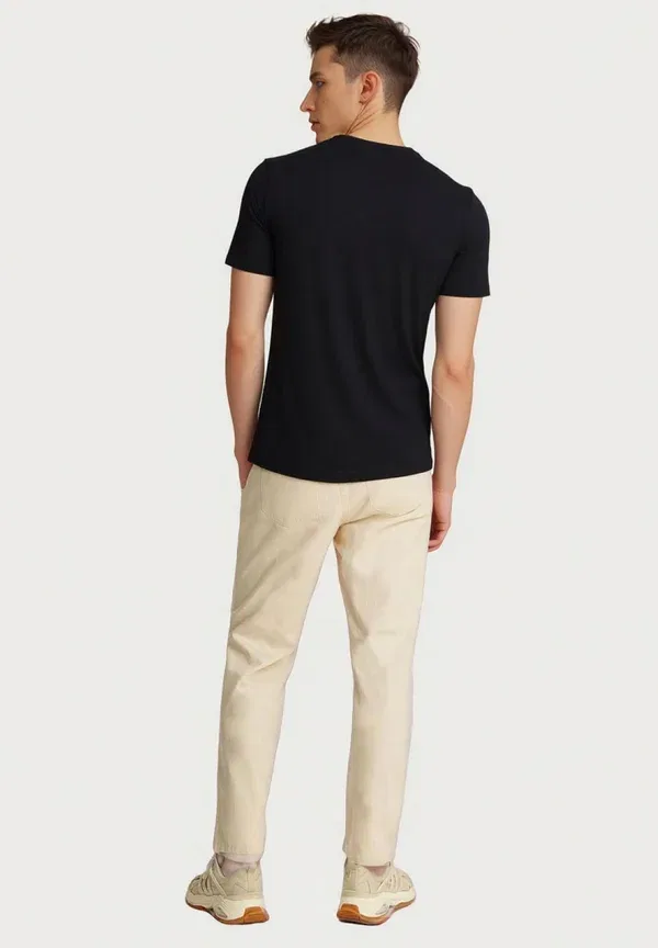 Футболка хлопковая Basic T-shirt U.S. Polo Assn, schwarz U.S. Polo Assn., черный — фото 3
