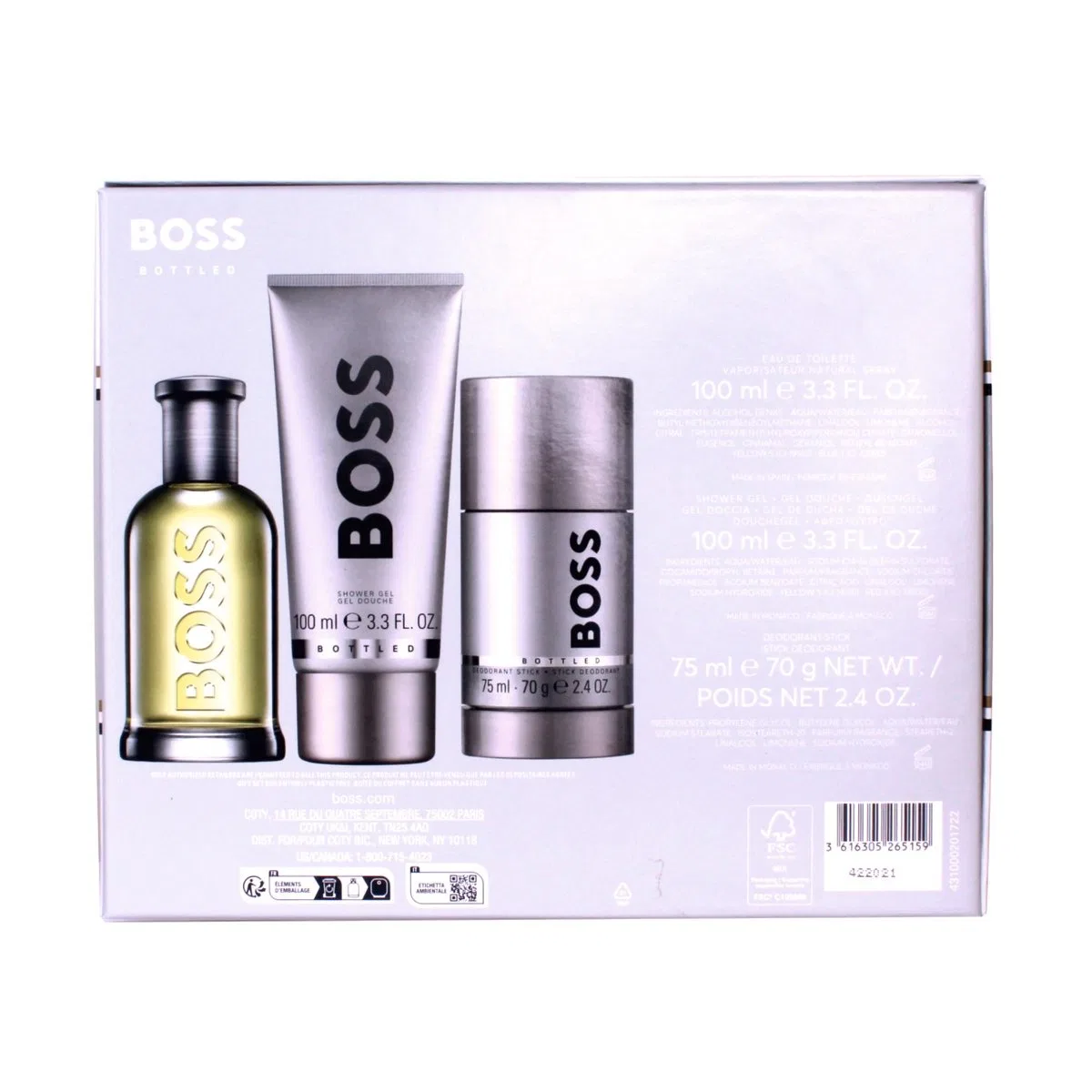 Мужской набор туалетной воды Hugo Boss Bottled — фото 3