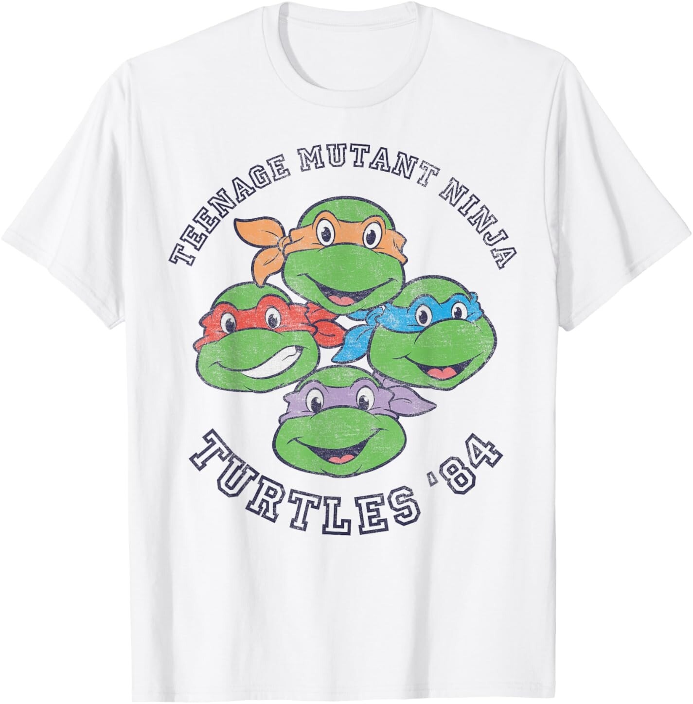 

Мужская футболка Teenage Mutant Ninja Turtles Old School 1984, белый