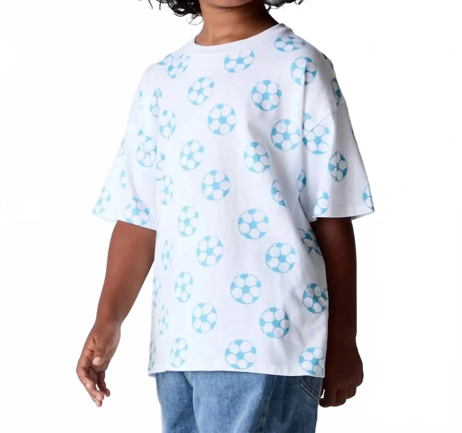 Детская футболка для мальчиков с коротким рукавом Vintage Jersey Tee Chaser, White Soccer